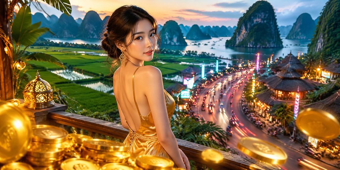 Khung cảnh trong xanh bãi biển Ninh Bình với cược eSports